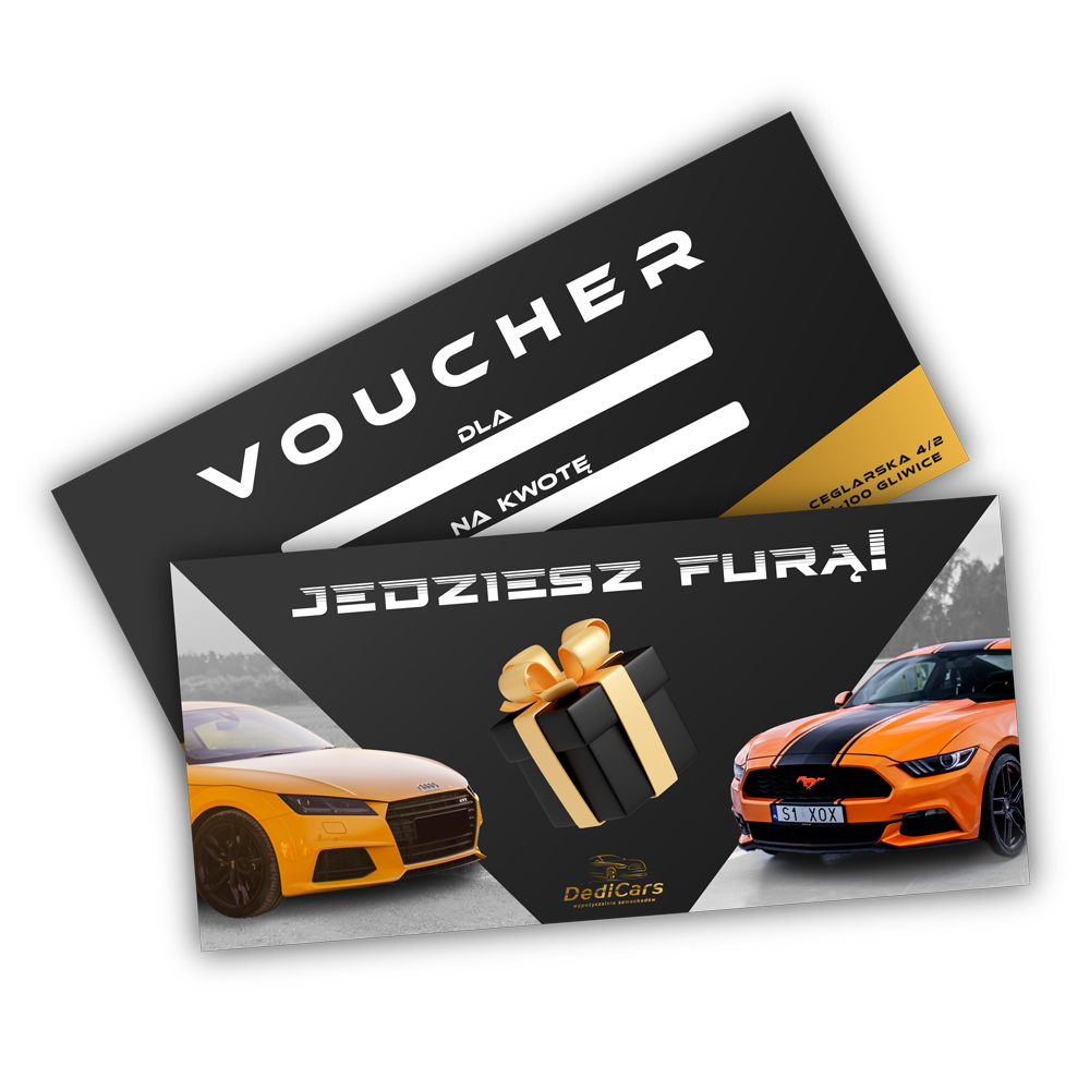 Voucher na wynajem sportowego samochodu w dedicars